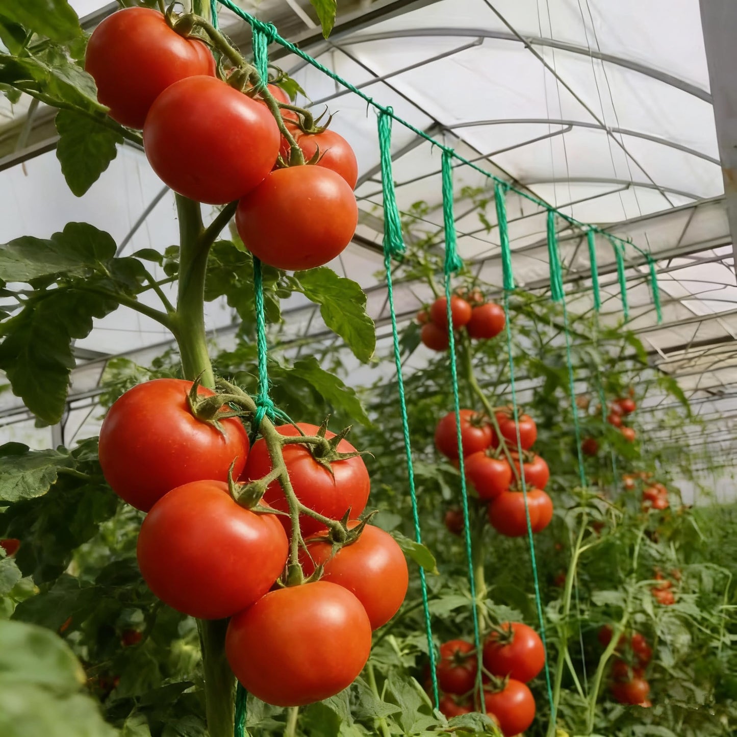 alfyng 60pcs Tomato Hooks - 20Pcs Tomato Support Hooks with 32.8ft Twine String, 40pcs Tomato Holder Hooks & Plant Support J-Hook Clips to Prevent Tomatoes from Pinching or Falling Off