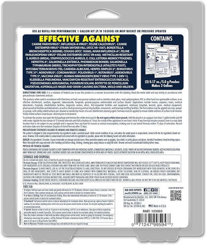STAR BRITE Performacide 1 Gallon Refill (3 Pack) – Kills Parvo Virus, Ideal for Veterinary Hospitals & Kennels