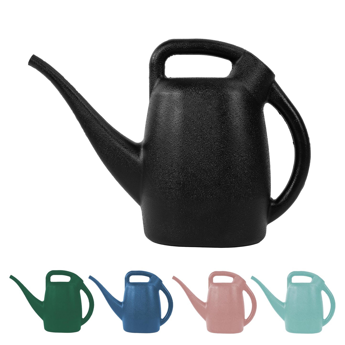 Chapin 48000 Watering Can, Garden, Indoor and Outdoor Plants, Recycled Plastic, Made in USA, Black, 1/2 Gallon