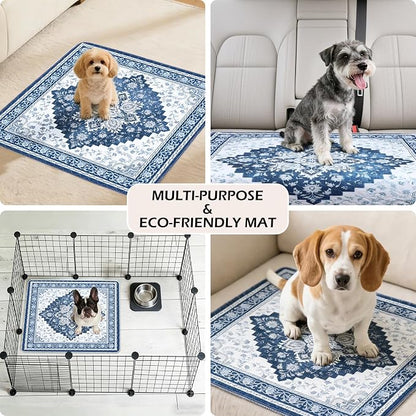 INVENHO 2PACK Washable Pee Pads for Dogs, Reusable Dog Pads Upgrade Non-Slip Dog Pee Pads Heavy Absorbency Puppy Pee Pads Quick Dry Whelping Pads/Waterproof Puppy Training Pad