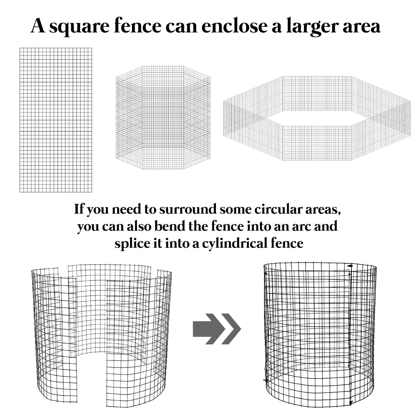 8 Pack 24'' x 12'' Large Wire Plant Protector from Animals, Metal Plant Wire Cage Chicken Wire Cloche with Ground Stakes , Labels and Nylon Tie to Keep Animals Out, Garden Protection Bunny Barricade