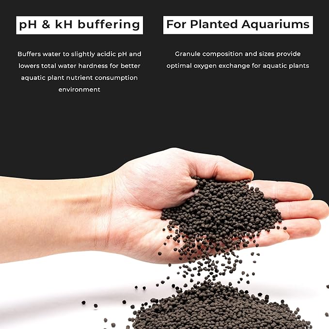 Ultum Nature Systems Controsoil - Freshwater Aqua Soil Substrate for Fish, Shrimp, Live Plant Propagation and Aquascaping - 6.8pH Low Ammonia, Volcanic Ash - Black, Fine (1 Liter)
