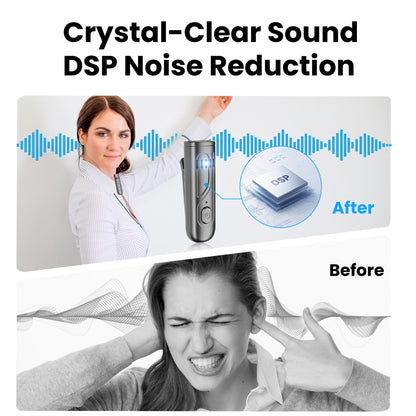 Voice Amplifier Wireless Microphone with Bluetooth Lavalier, Portable Microphone and Speaker for Teachers, Mini Rechargeable Amplifier, Ideal for Classroom, Meetings, Yoga, Speeches, and Tour Guides