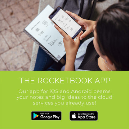 Rocketbook Matrix Smart Reusable Graph Paper Notebook, Digitally Connected, Isometric Notebook, Letter Size 8.5x11, Teal