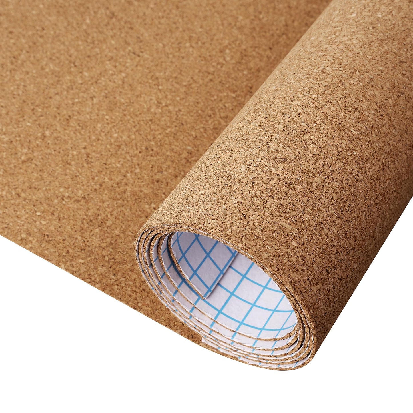 ReWallpaper Bulletin Board Corkboard Roll 17.3in x 3.9ft 3mm Thick Peel and Stick Corkboard for Wall Notes Photos Kids Art Classroom Home Office Memo Display Easy Grid Cut Daily Planner Center Zone