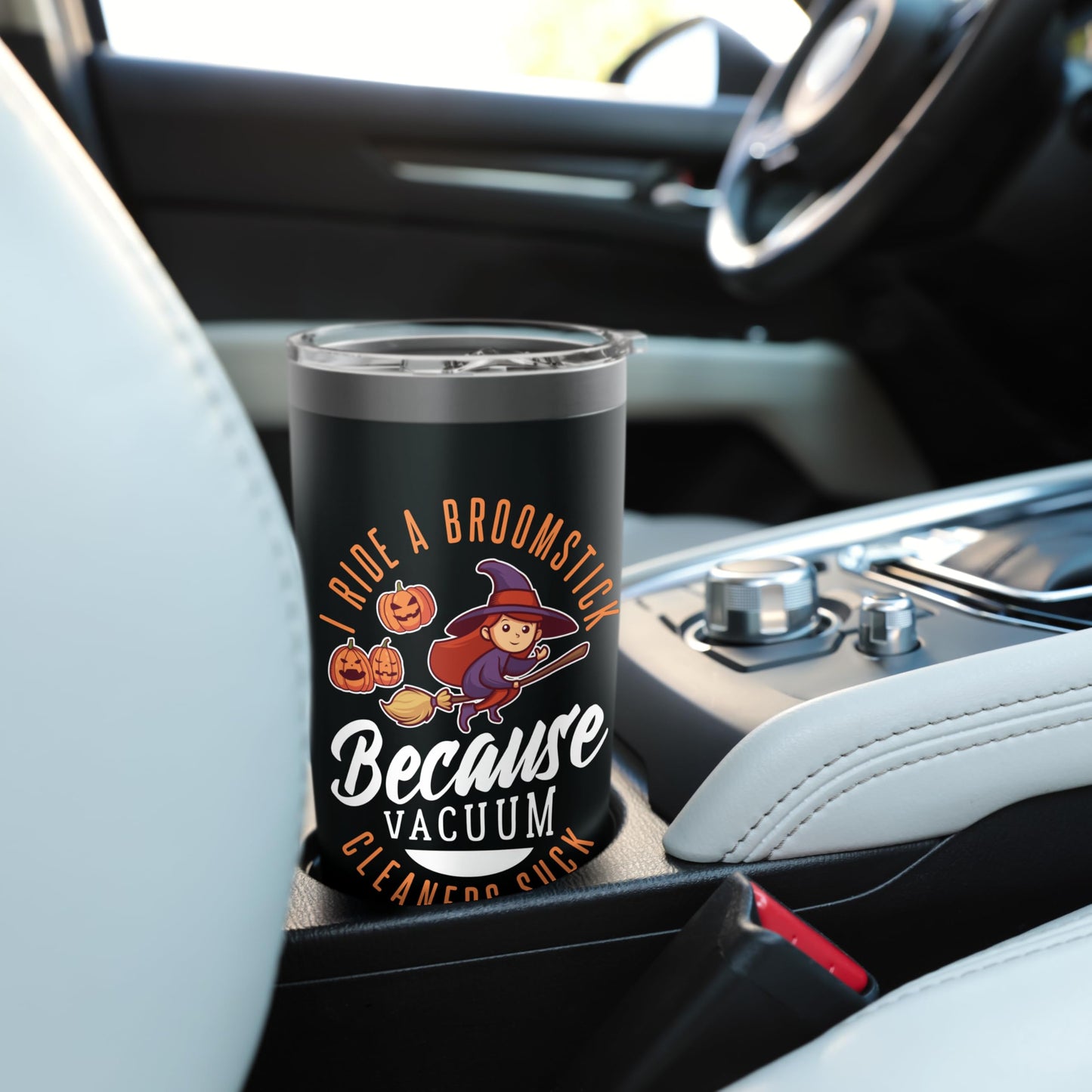 Broomstick Rider Halloween Design For Witchy Woman Stainless Steel Insulated Tumbler