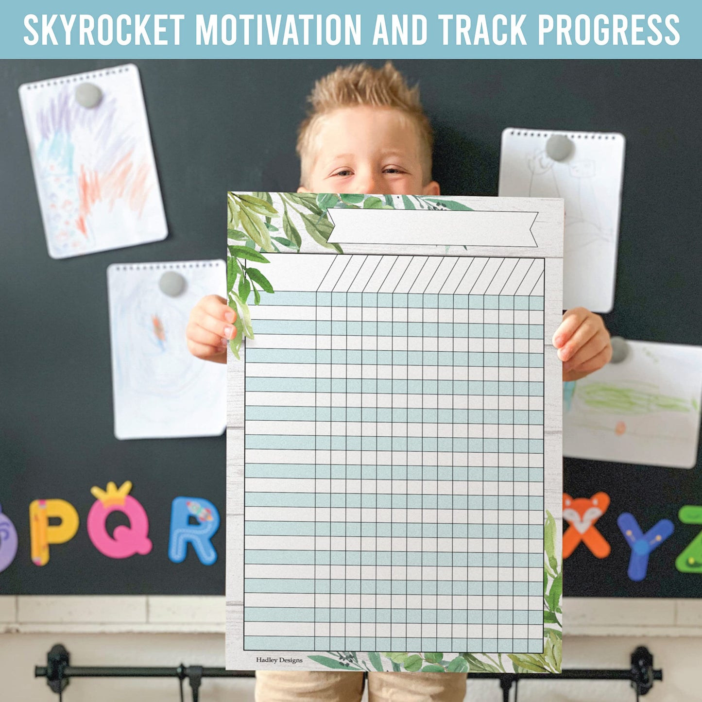Attendance Chart for Classroom Management - 8 Incentive Chart for Classroom Essentials, 11x17 Student Behavior Charts and Homework Tracker, Teachers Class Attendance and Assignments Log