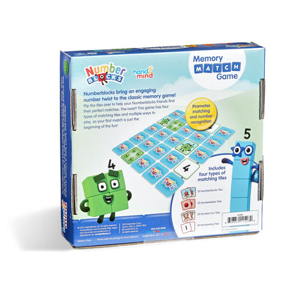 hand2mind Numberblocks Memory Match Game, Matching Card Game, Numbers for Toddlers, Kindergarten Math Toys, Counting Toys, Preschool Learning Activities, Kids Birthday Gift, Easter Basket Stuffers
