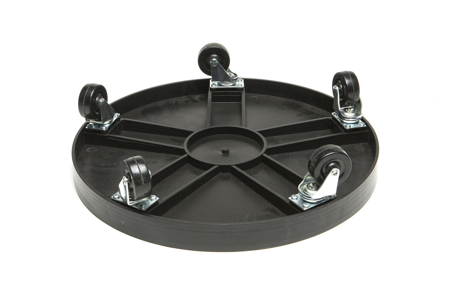 16" Rolling Plant Caddy with Wheels, Heavy Duty Plant Pot Stand with Casters & Locking Wheel, Indoor Outdoor Planter Base for Pots, Round Plant Tray, Black, Supports 500 lbs