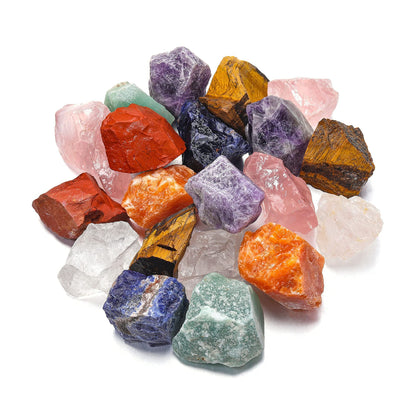 Top Plaza Bulk Amethyst Healing Crystals Rough Stones - Large 1" Natural Raw Stones Crystal for Reiki Healing, Wicca, witchcraft, Tumbling, Cabbing, Fountain Rocks, Decoration, Polishing 0.5lb