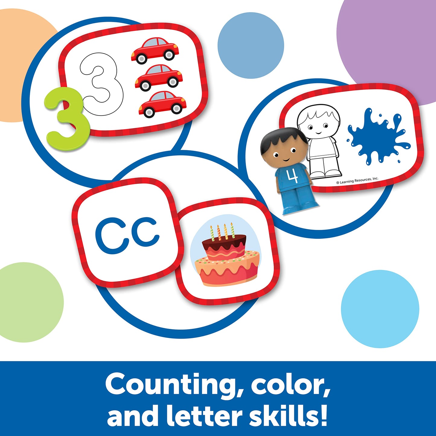 Learning Resources Skill Builders Toddler Skills - 41 Piece Set, Ages 2 and Up, Homeschool Activities, Preschool Supplies, Teaching Cards, Back to School Materials