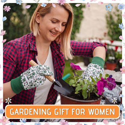 Chumia 12 Set Gardening Gifts Bulk for Women Floral Mini Garden Tools Shovel, Mini Garden Tools, Thank You Cards with Bags for Mother Day Mom Birthday Teacher Christian Party Favors