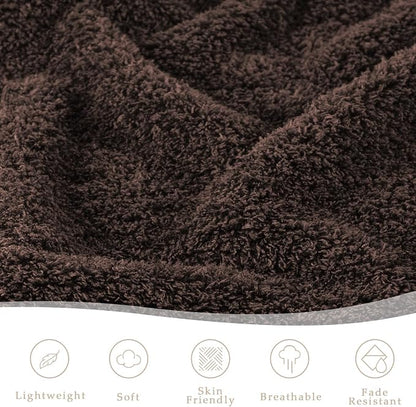 Exclusivo Mezcla Fleece King Size Bed Blanket, Ultra Soft, Lightweight and Fuzzy Coffee Blanket for Women, Home Decor, 90x104 Inches