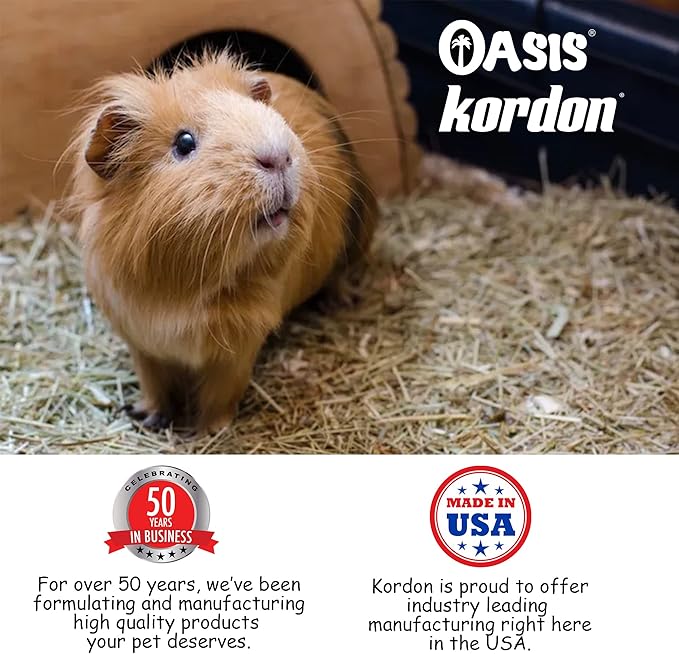 Oasis Guinea Pig Vitamins Vita Drops All-in-1 Multivitamins - Daily Vitamin Supplement Supports Healthy Bones & Teeth, Joints & Digestion, Promotes Healthy Skin Coat, 16-Ounces