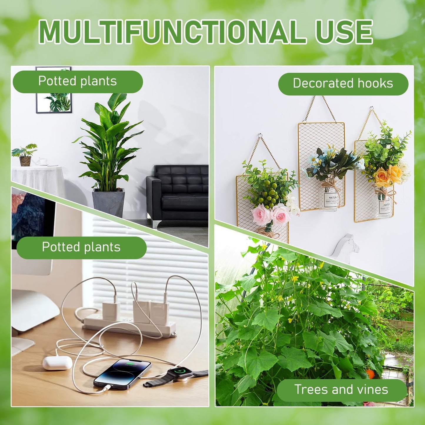 MOCJAEYN 10pcs Frog Plant Stand Holder,Plant Clips for Climbing Plants Vines,Plant Propagation Buddy, orchid clips, Plant Accessories Indoor for Potted Plants