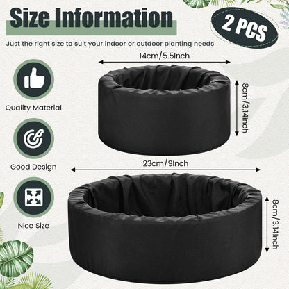 RimCereal 2 Pcs Floating Pond Planter Woven Fabric Floating Planters for Ponds Hydroponics Floating Planter for Ponds Water Features and Aquascape Decorations