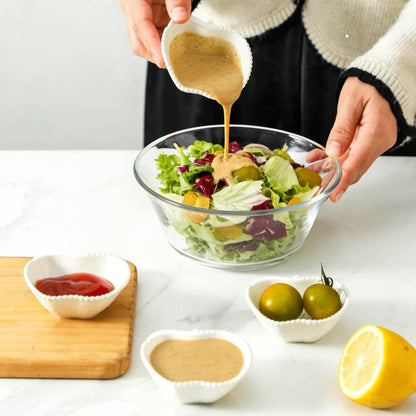 UIBFCWN 12 Pack Ceramic Dipping Bowls, 2oz Soy Sauce Dishes, White Dipping Sauce Bowls/Dishes, Pinch Bowls, Small Dip Bowls Set for Sauce, Side Dish, Condiments, Sushi, Ketchup, Charcuterie Boards