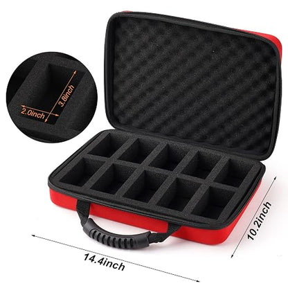 1200-2200 Card Game Case for Cards Against Humanity Game,Playing Trading Travel Card Storage Holder for Pokemon Cards, Sports Card and Baseball Cards,Fit All Other Card Games Expansions (Red)