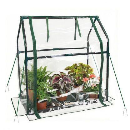 PROWORX Mini Greenhouse 36"×18"×33" Small Greenhouse Seed Starting Waterproof Floor Mat Portable Greenhouse Patio Balcony and Garage Indoor & Outdoor