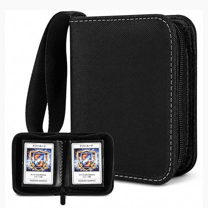 Mini Trading Card Binder Album, 1 Pocket Card Binder with 20 Double-Sided Pages 40 Pockets, Side Loading Small Card Binder for Trading Cards, Single Card Holder Book for Collectors and Kids