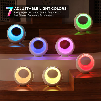 Auxmir LED Night Light Bedside Lamp Touch and Remote Control Dimmable Tabletop 13 RGB Colors Changing 5 Brightness Adjustable Rechargeable Portable Lamp for Baby Kids Nursery Bedroom Bathroom Camping