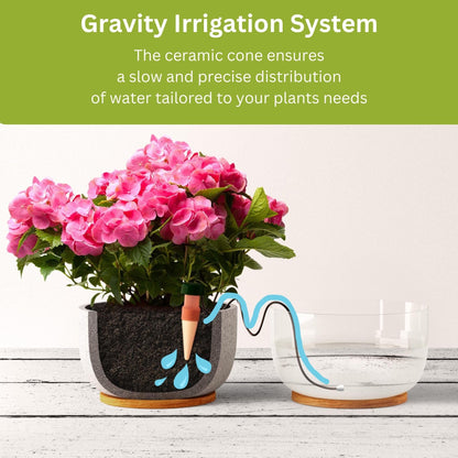 Blumat Classic Self-Watering Stakes - Automatic Drip Irrigation System for Indoor Plant Watering & Outdoor - Water Drip Solution for Potted Plants - Slow Release Stakes, 9 Pack, wo Adapter
