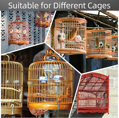 Bird Cage Seed Catcher Guard, Adjustable Stretchy Net Cover for Parrot Enclosures, Bird Cage Skirt Netting, Seed Catcher for Protective Shield for Parrot Enclosures (Black)