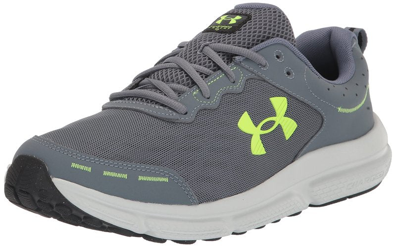 Under Armour Men's Charged Assert 10, (101) Gravel/Gravel/Lime Surge, 7.5, US