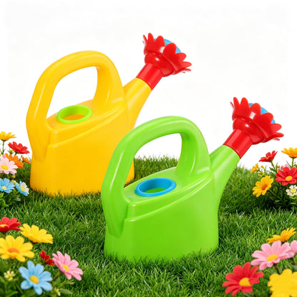 TOYANDONA 3pcs Toy Watering Can for Kids - Plastic Watering Cans Garden Flower Water Pot for Spring Summer Outdoor Bath Beach Sand Toys (Random Color)
