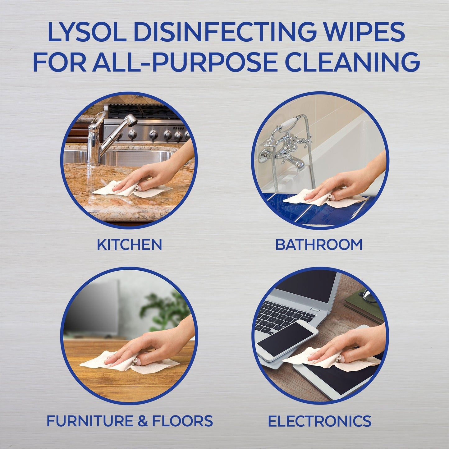 Lysol Disinfecting Wipes To-Go Pack, Lemon Scent, 15 Count (Pack of 3)