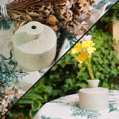 Manykettle Ceramic Watering Bell, Decorative Watering Can for Plants, Stylish Indoor and Outdoor Watering Pot, Perfect for Home Garden and Office Décor(Starry Gray 19 fl oz)