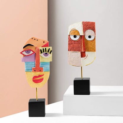 HCCMLOVE High Spirits - Handcrafted Resin Abstract Sculpture for Home Decor, Modern Book Shelf TV Stand, Living Room, Dining Room Table, Bedroom, Office Desktop, Cabinets Decorative Ornaments