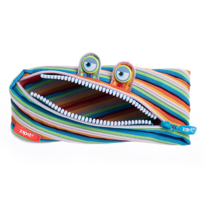 ZIPIT Monster Pencil Case for Kids, Cute Zipper Pouch for Boys Girls and Teens, Stationery Bag for School,Colorful
