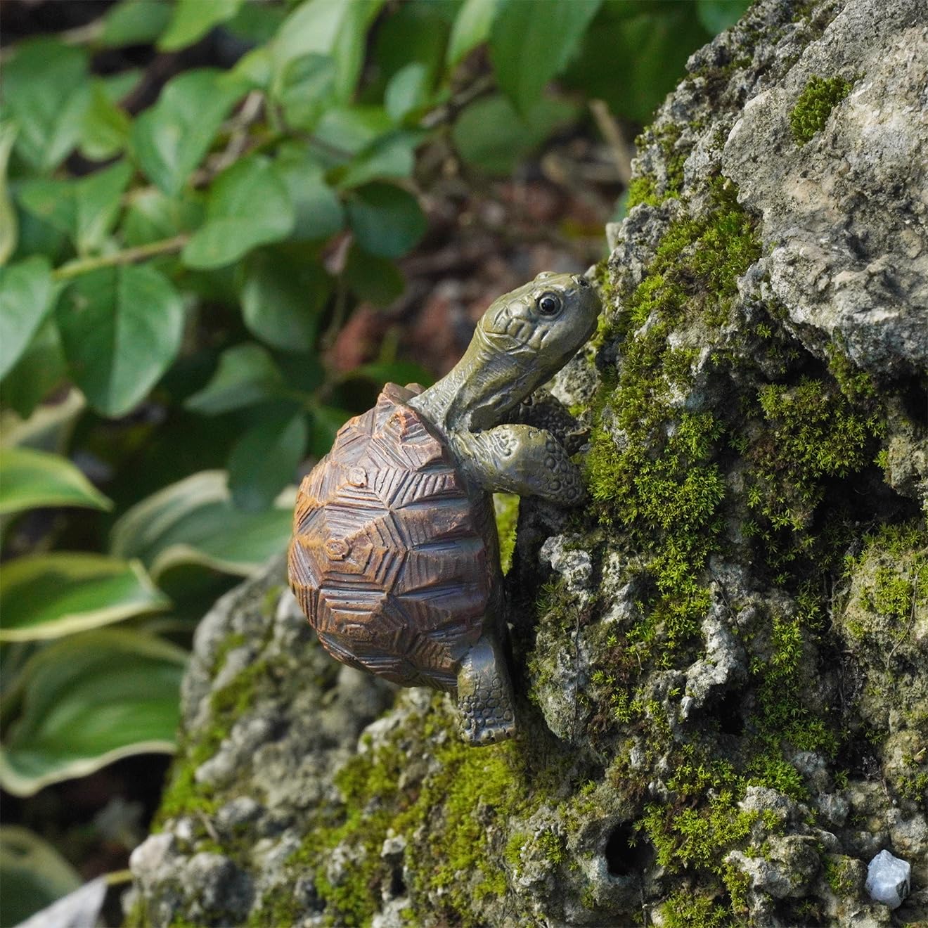 HoiiYoza Turtle Statue Tortoise Figurine Plant Pot Hanger, Resin Cute Tortugas Ornament Desk Decor Plant Decoration Gift for Flower Pot Bonsai Planter Succulent Vase