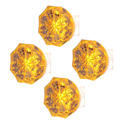 GE SleepLite Jewel LED Night Light, Plug-in, Always on, Amber, UL-Certified, Energy Efficient, Ideal Nightlight for Bedroom, Bathroom, Nursery, Hallway, Kitchen, 11286, 2 Pack