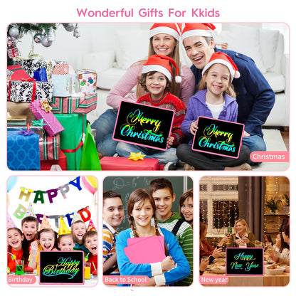 20 Inch LCD Writing Tablet for Kids, Children's Art Toys, Educational and Learning Drawing Kits, Birthday Gifts for Boys and Girs Aged 3-12+, Pink