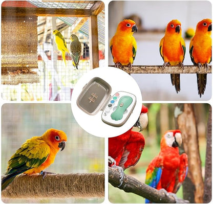 Pet Nail Grinder for Birds - Electric Claw Sharpener | Quiet Bird Nail Trimmer & Beak Grinder | Multi-Functional Portable Sharpener with 6 Replacement Heads, for Parakeets Conure Lovebirds