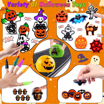 ChildFun 530 PCS Halloween Party Favors for Kids, Halloween Toys Bulk for Goodie Bags Fillers, Non-Candy Treats, Classroom Prizes, Halloween Gifts for Boys Girls