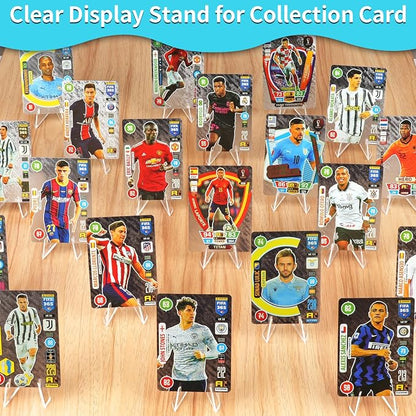Reastar Card Display Stand, 20 Pack Small Easel Stand, Acrylic Picture Holder Stands for Coin Graded Card Sports Card Trading Card (2.7Inch), clear