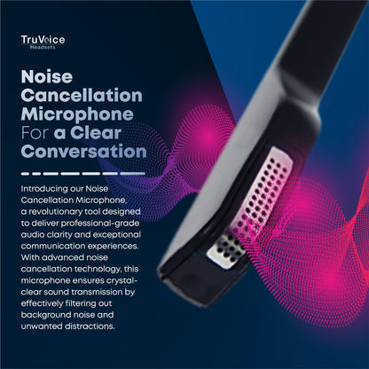 TruVoice HD-550 Office and Call Center Wired QD Headset with Noise Canceling Microphone and HD Speakers - Compatible with Mitel, Nortel, Avaya, Poly, Polycom, Shoretel, Digium, ESI, Fanvil Desk Phones