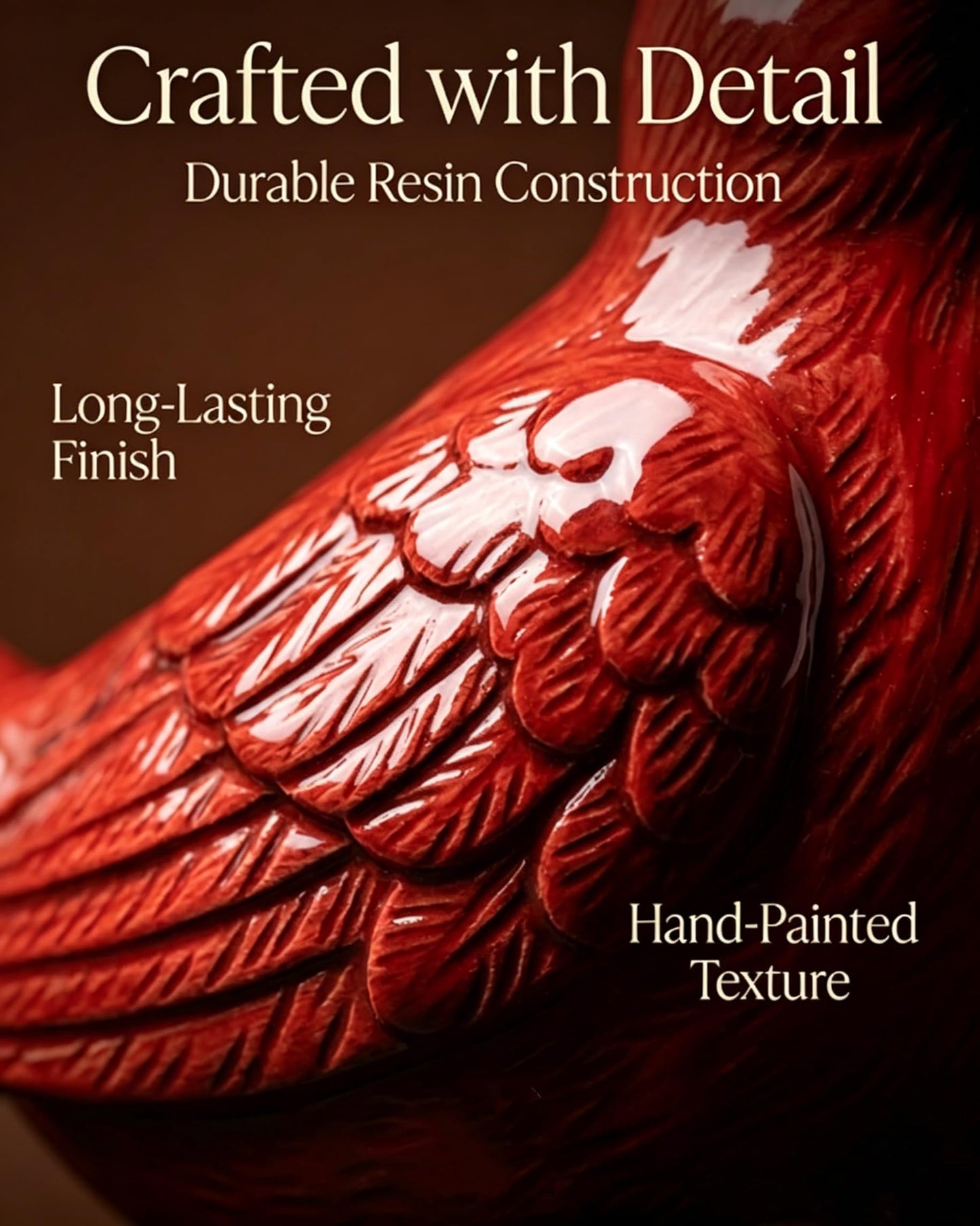 expgaze Cardinal Bird Succulent Planter, Red Cardinal Flower Pot Resin Decorative Bird Planter for Indoor Outdoor Plants, Cute Animal Plant Pot Garden Windowsill Desk Decor Unique Gift (A-1pc)