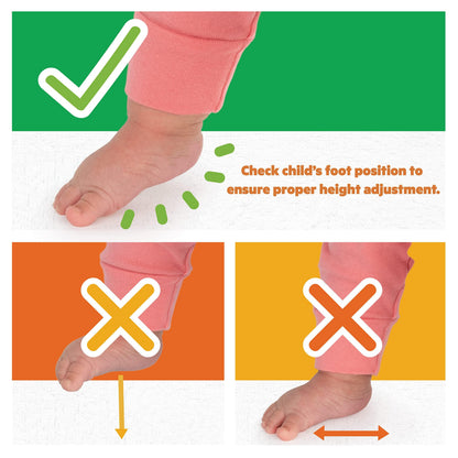 Bright Starts Bounce Bounce Baby 2-in-1 Activity Jumper & Table - Playful Palms