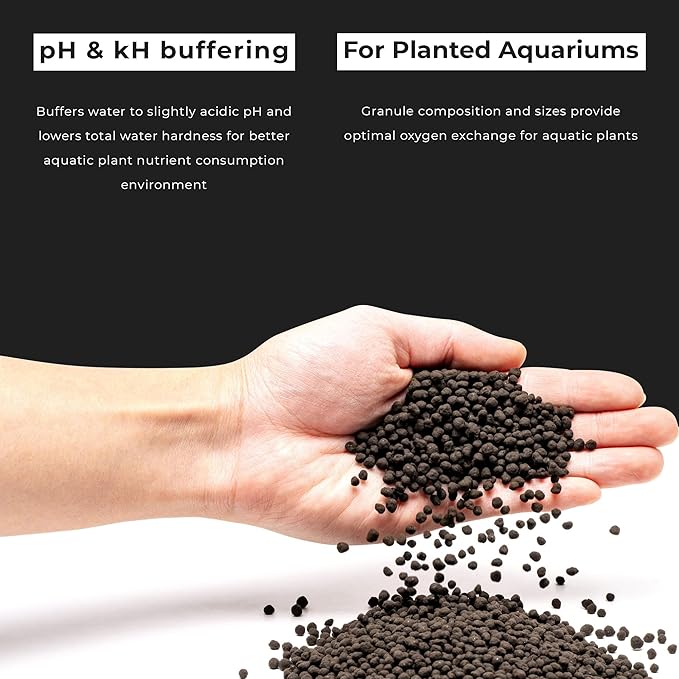 Ultum Nature Systems Controsoil - Freshwater Aqua Soil Substrate for Fish, Shrimp, Live Plant Propagation and Aquascaping - 6.8pH Low Ammonia, Volcanic Ash - Black, Normal (1 Liter)