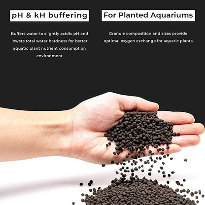 Ultum Nature Systems Controsoil - Freshwater Aqua Soil Substrate for Fish, Shrimp, Live Plant Propagation and Aquascaping - 6.8pH Low Ammonia, Volcanic Ash - Black, Normal (3 Liter)