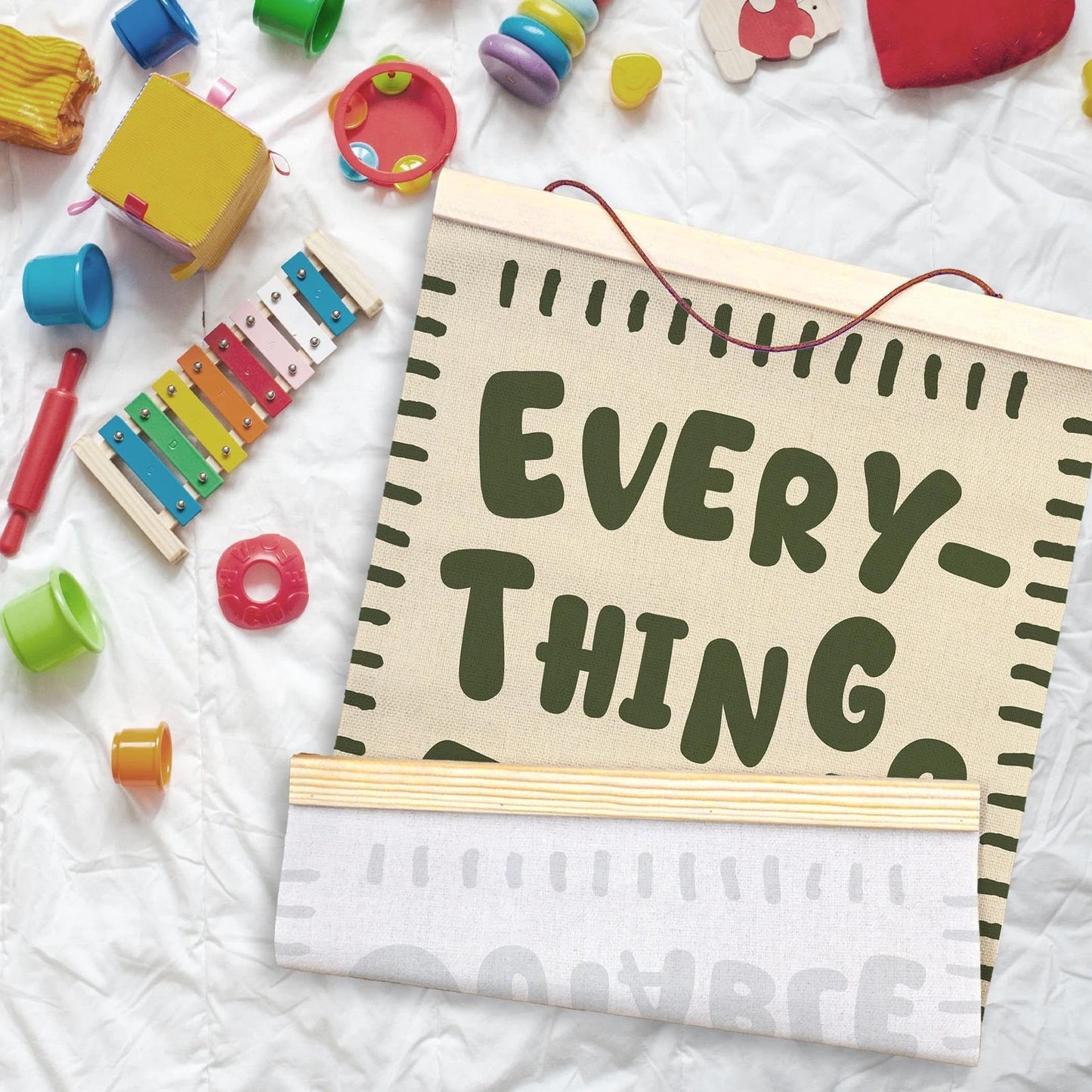 LKETW Everything Is Figureoutable Inspirational Poster Hanger Frame 12x16 Inch, Positive Affirmations Wall Art Posters for Classroom, Motivational Hanging Banner Decor for Home Office Bedroom