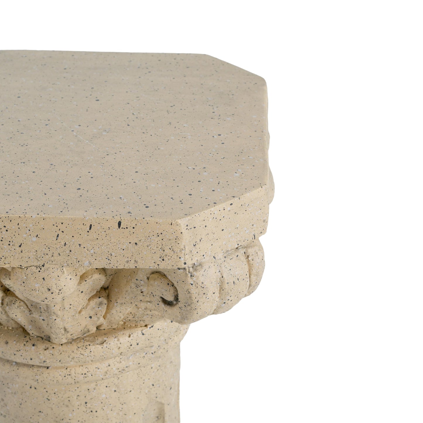 Garden Decorative Column, 26.25" Magnesium Oxide Garden Pedestal Column Plant Stand Weatherproof Pedestal for Sculptures Heavy Duty Plinth Suitable for Weddings and Dining Tables, Indoor/Outdoor