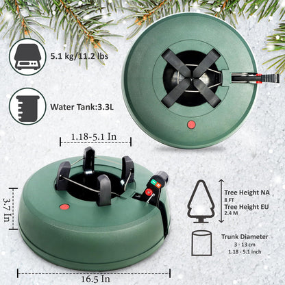 Blissun Christmas Tree Stand with Water Reservoir, Fast Clamp, Foot Pedal, Water Level Indicator, Fits up to 8FT Real Trees