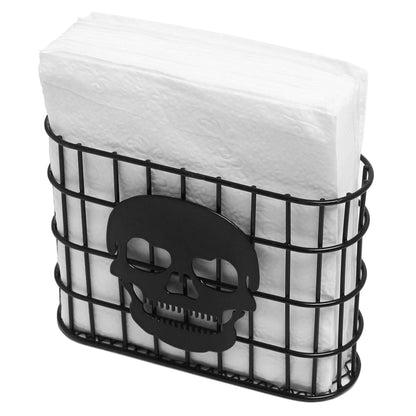 MyGift Modern Brass Tone Metal Wire Commercial Wall Mounted or Tabletop Paper Folded Towel Holder Dispenser Rack (Halloween)