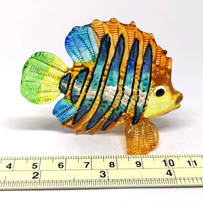 ZOOCRAFT Aquarium Handicraft Miniature Hand Blown Glass Fish Figurine Collectibles