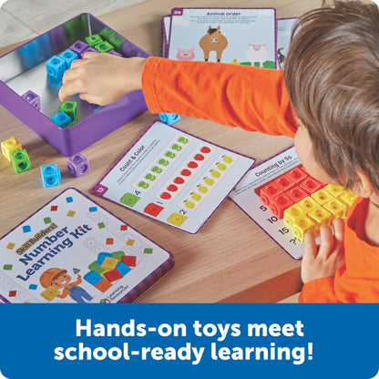 Learning Resources Skillbuilders Numbers Learning Kit - Math Manipulatives, Linking Cubes, Homeschool Supplies, Preschool Classroom Must Haves, Toddler Activities